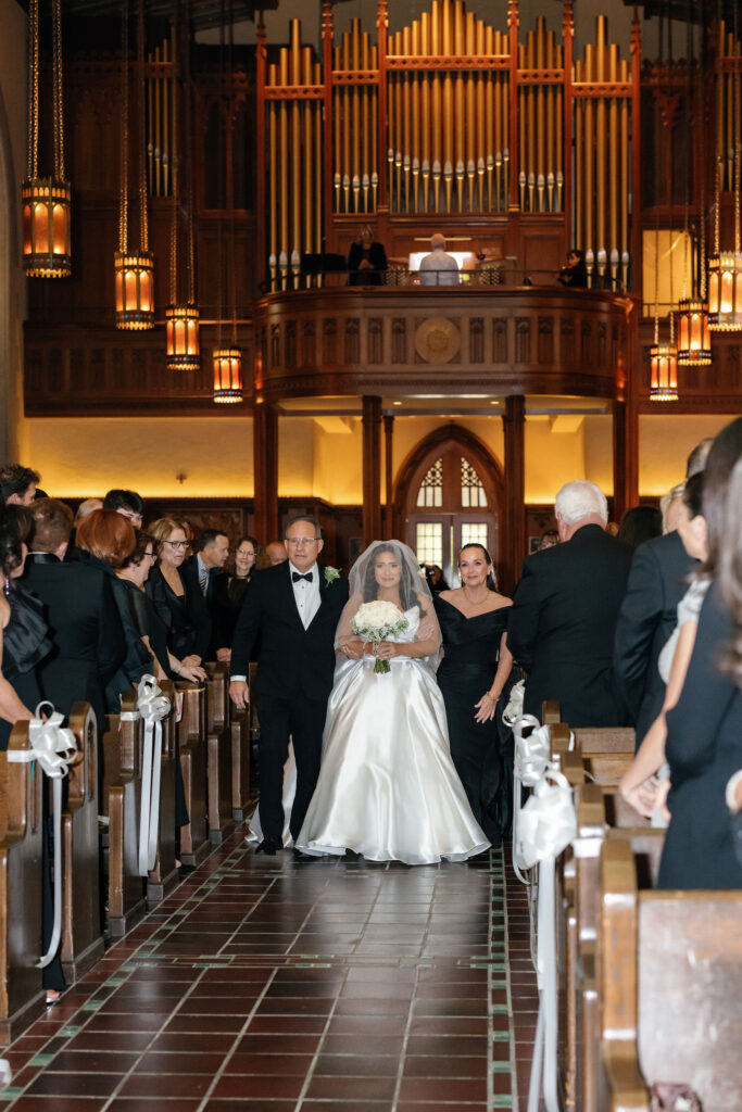 Glamorous wedding day style
