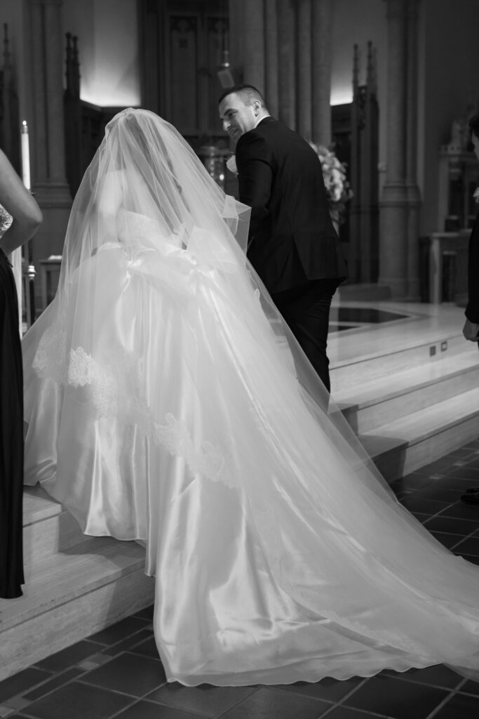 Show stopping wedding gown