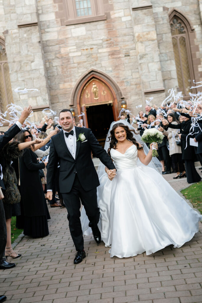 Black tie fall wedding