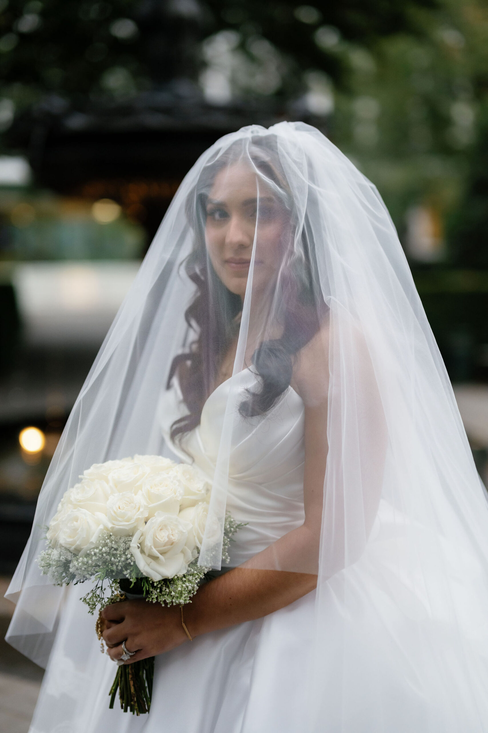 Elegant bridal look