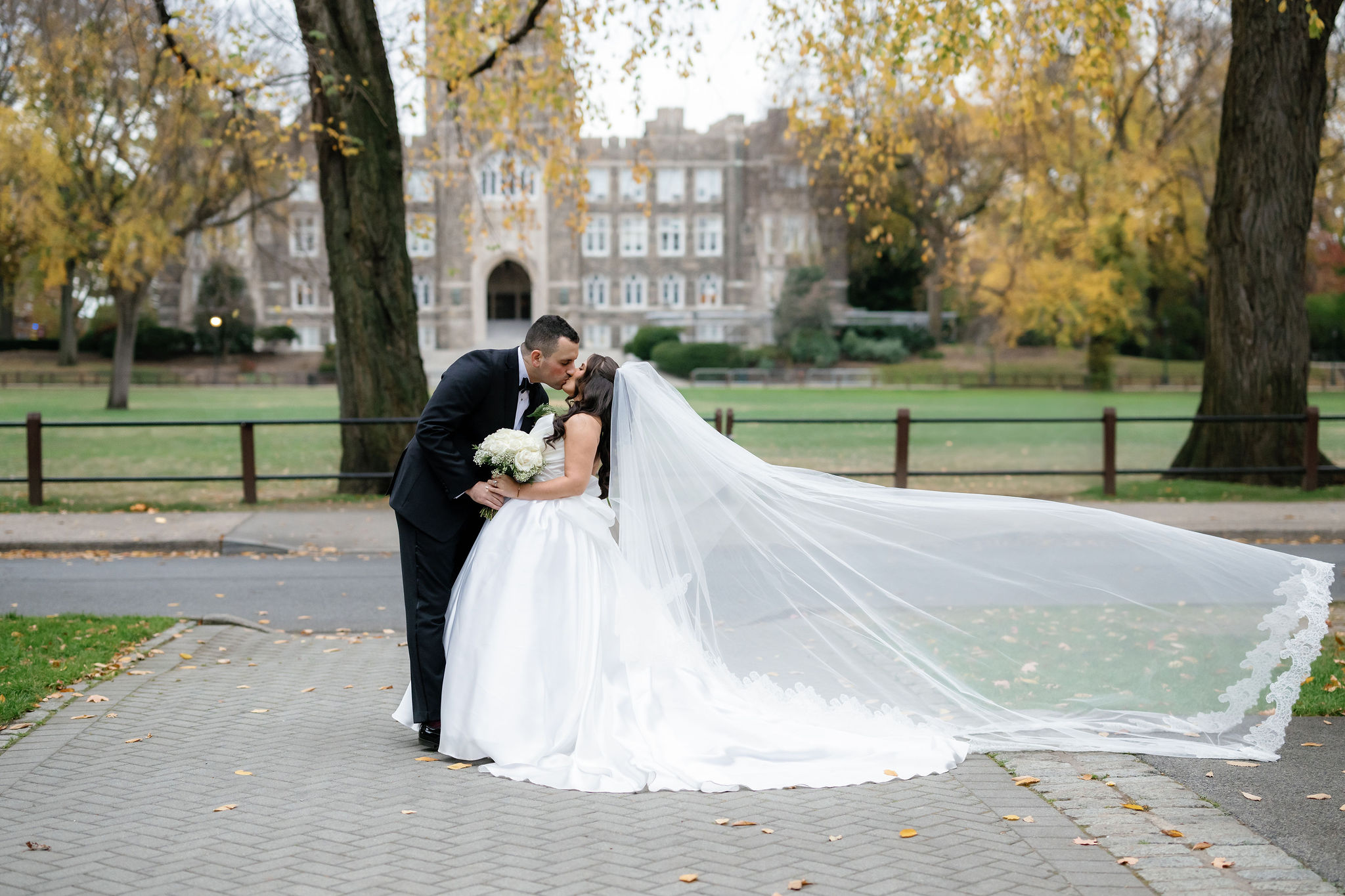 Fordham University wedding portraits