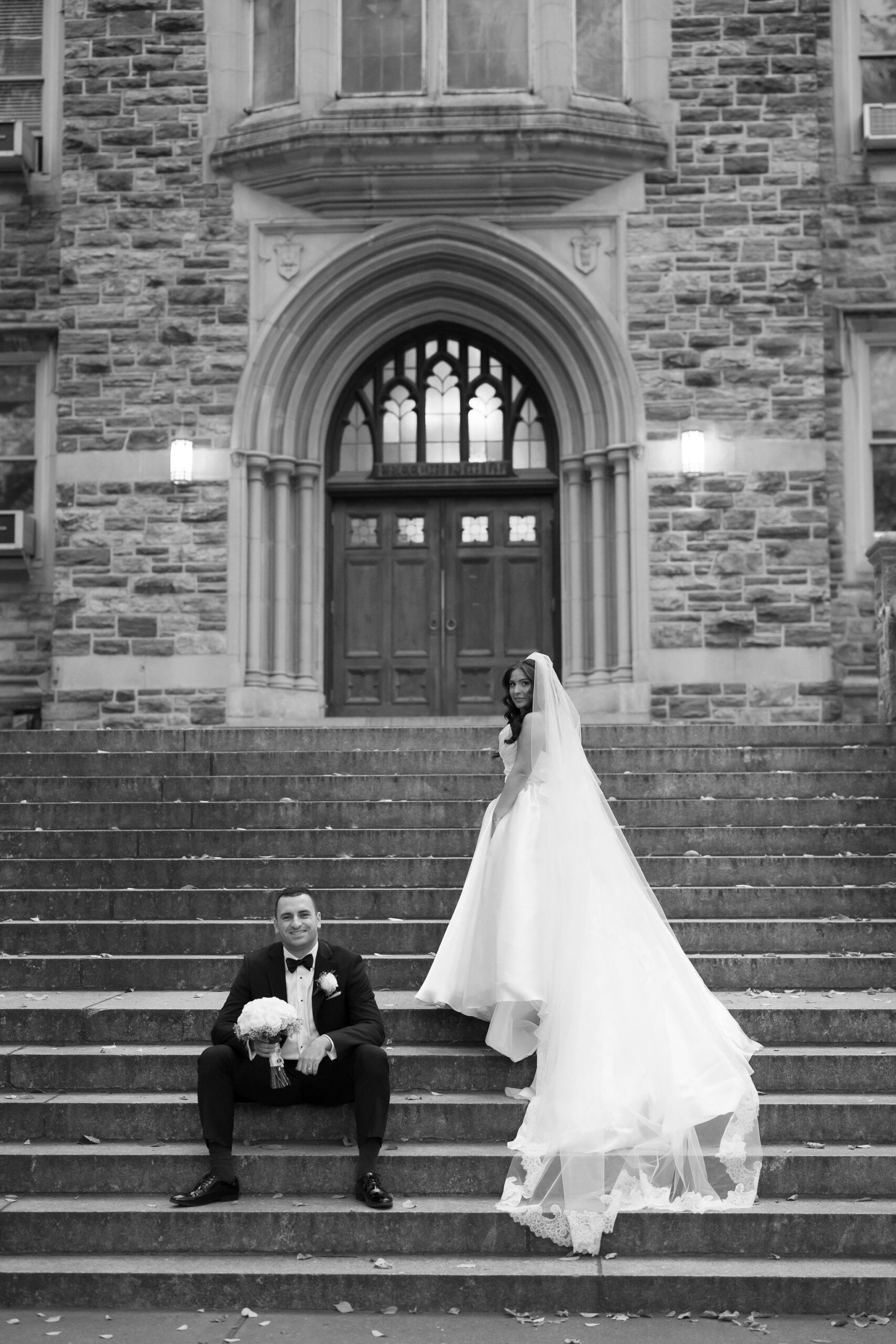 bride and groom wedding portrait