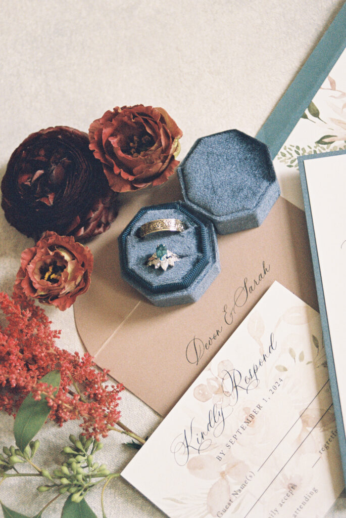 flat lay. Storytelling wedding photography