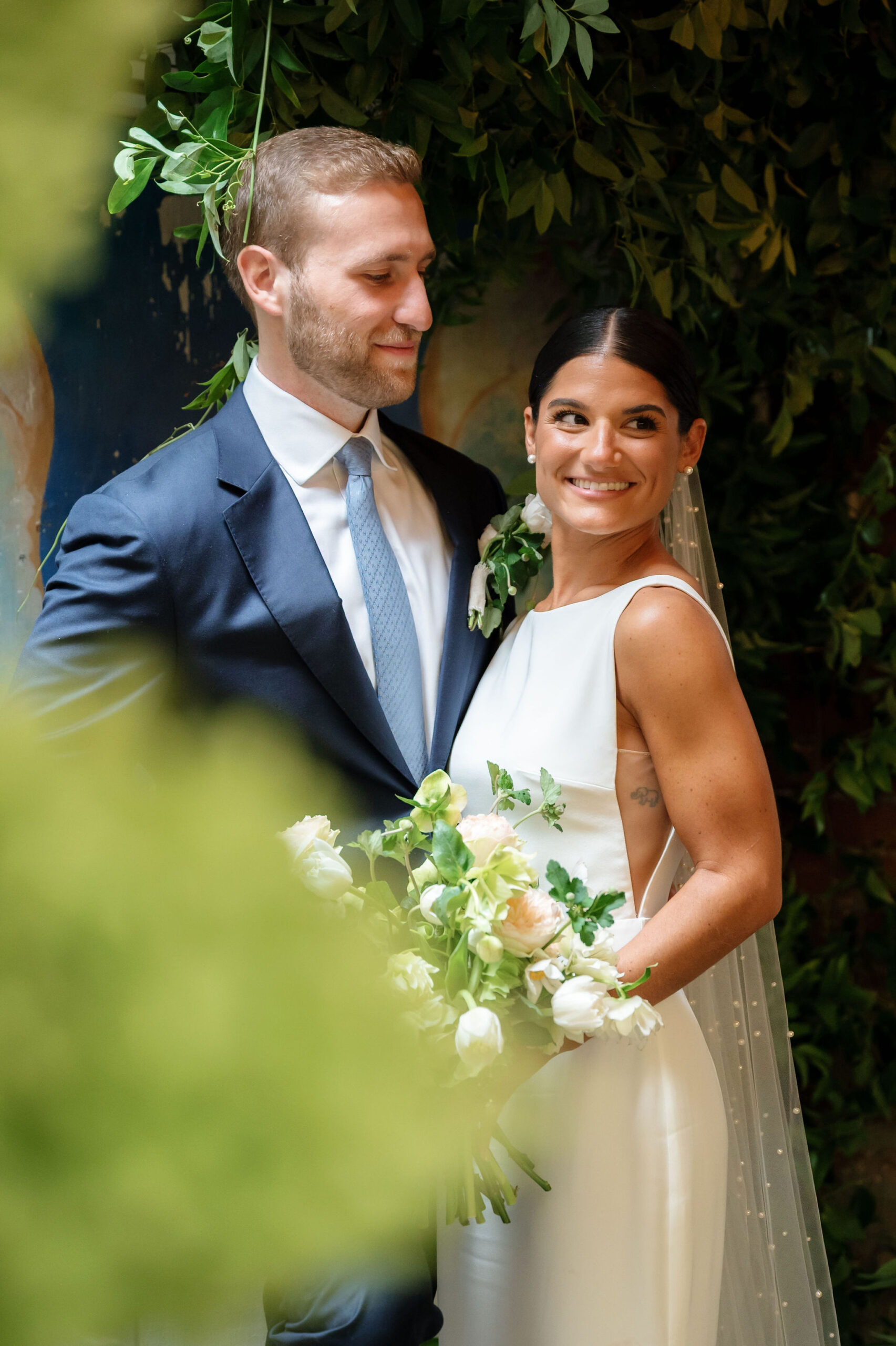 romantic summer wedding at Palma in the West Village